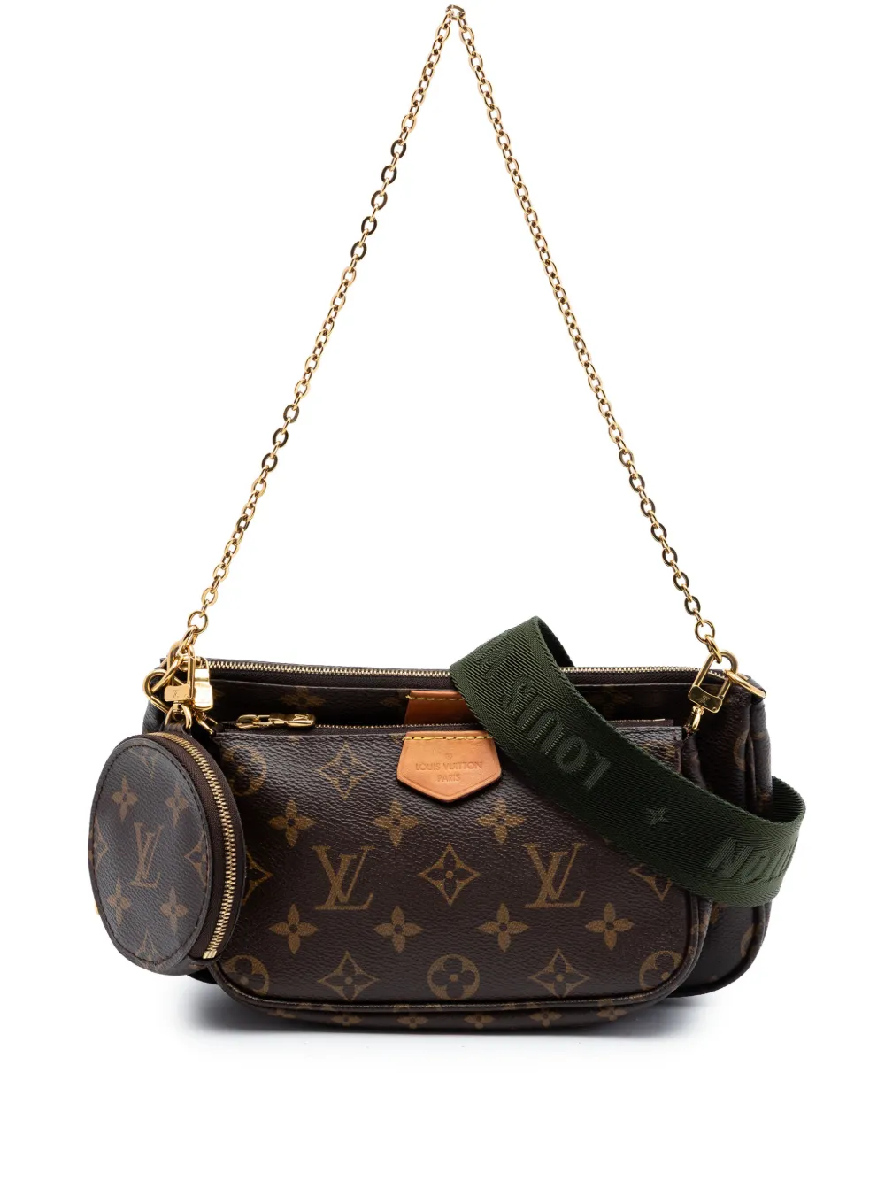 Louis Vuitton Pre-Owned 2021 Multi Pochette Accessoires Satchel-Tasche mit Monogramm - Braun