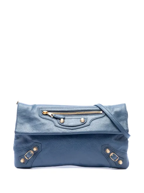 Balenciaga Pre-Owned 2014 Lambskin Motocross Giant 12 Envelope Clutch With Strap crossbody bag