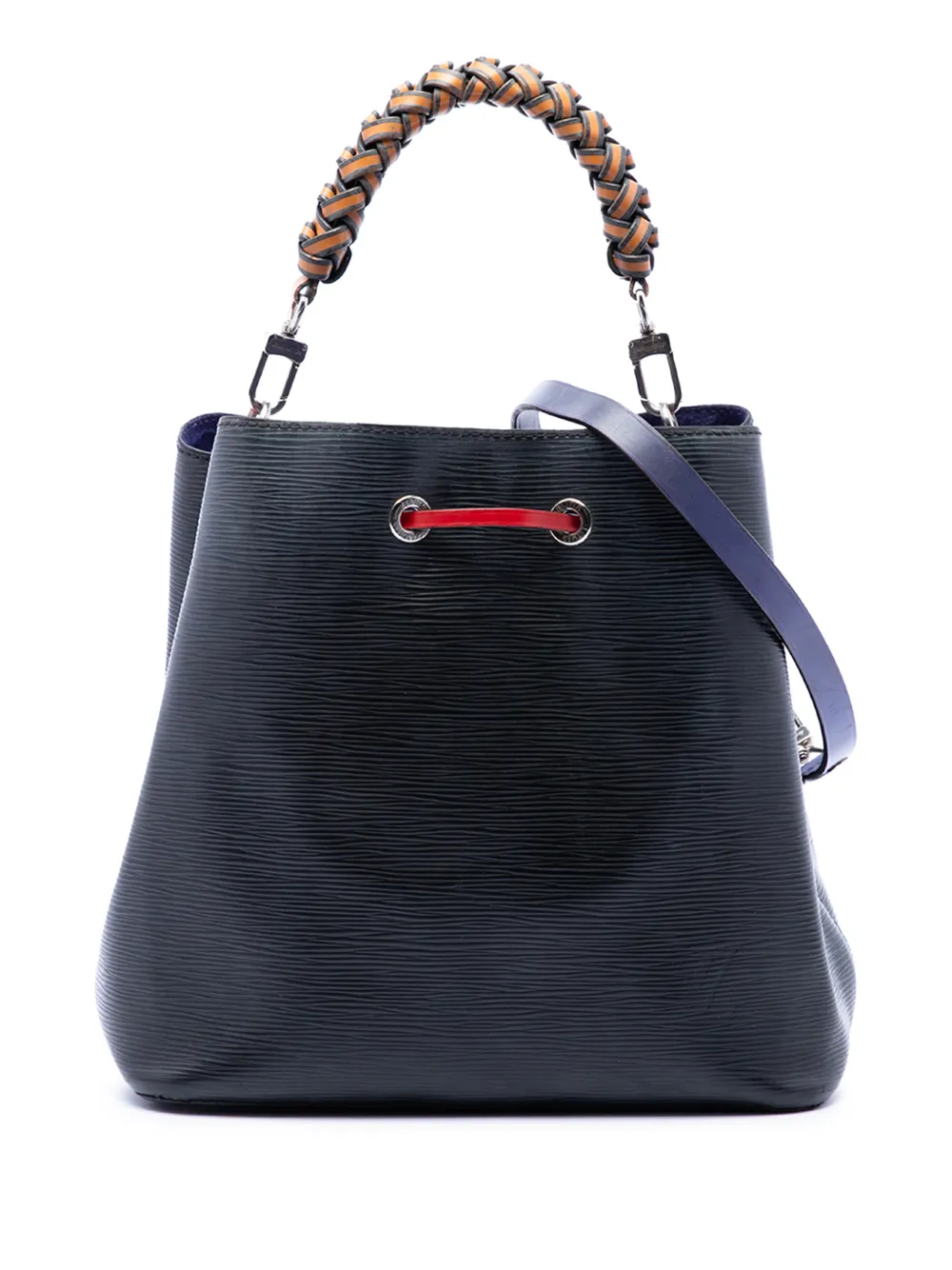 Louis Vuitton Pre-Owned 2019 Epi Tricolor Braided Neonoe MM Beuteltasche - Schwarz