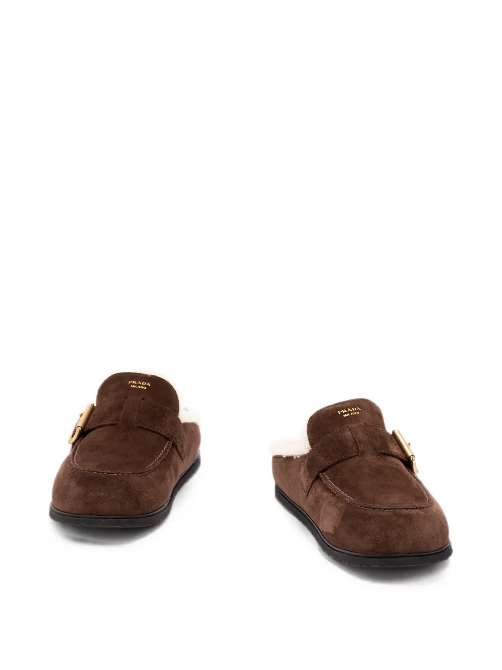 Prada buckle-fastening mules Bruin