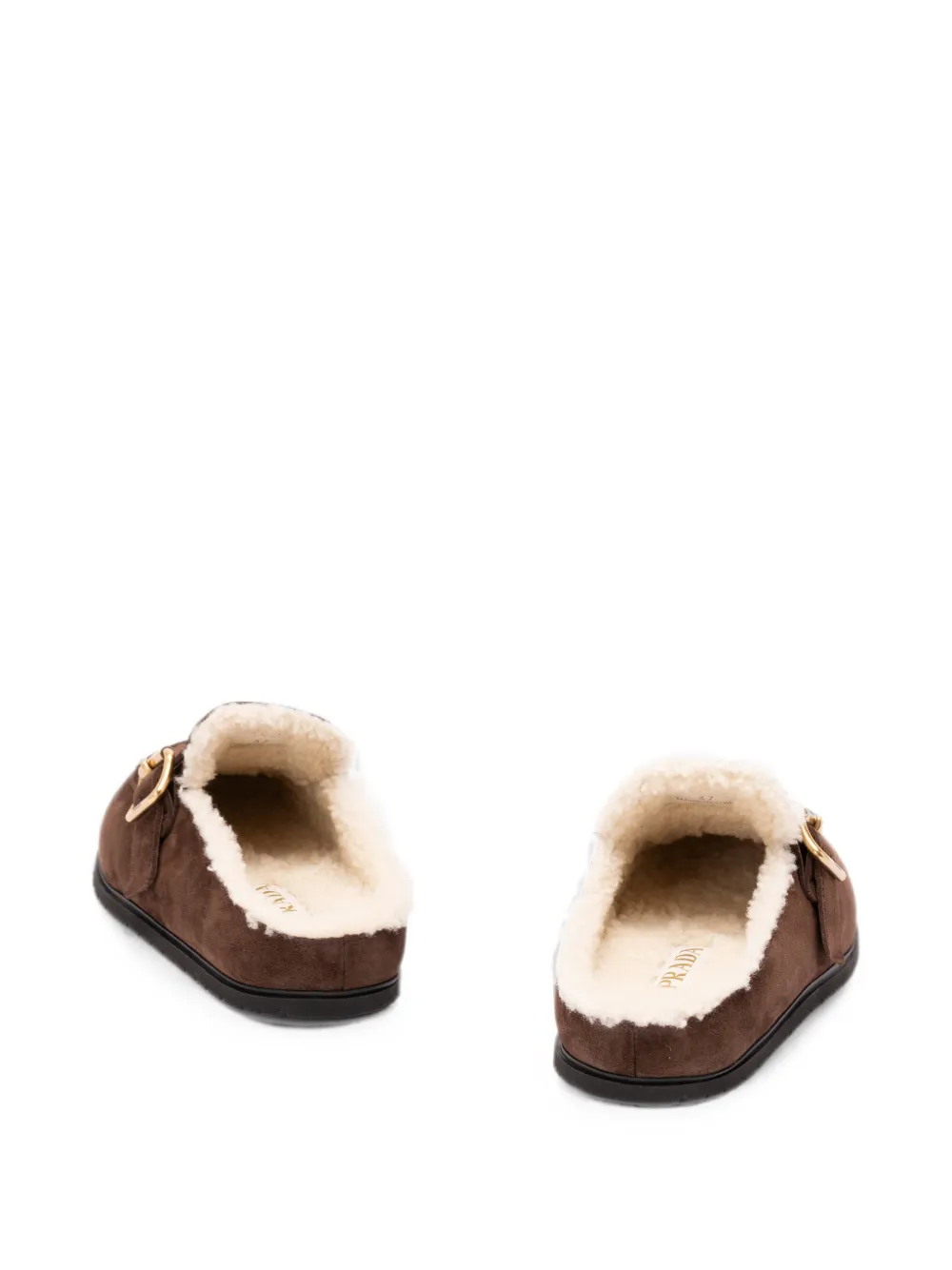 Prada buckle-fastening mules Bruin