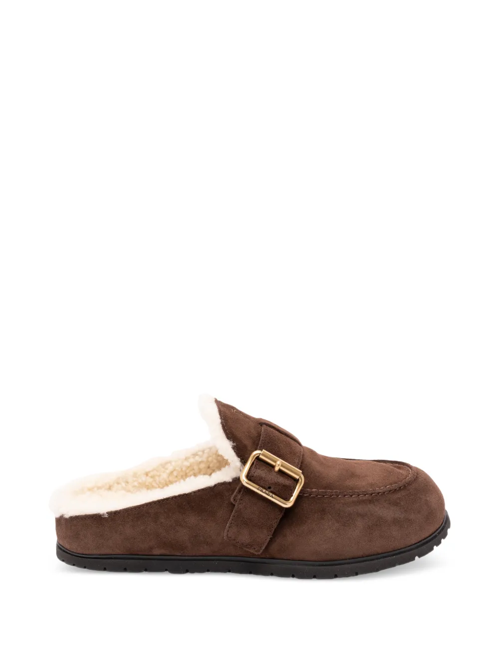 Prada buckle-fastening mules - Braun