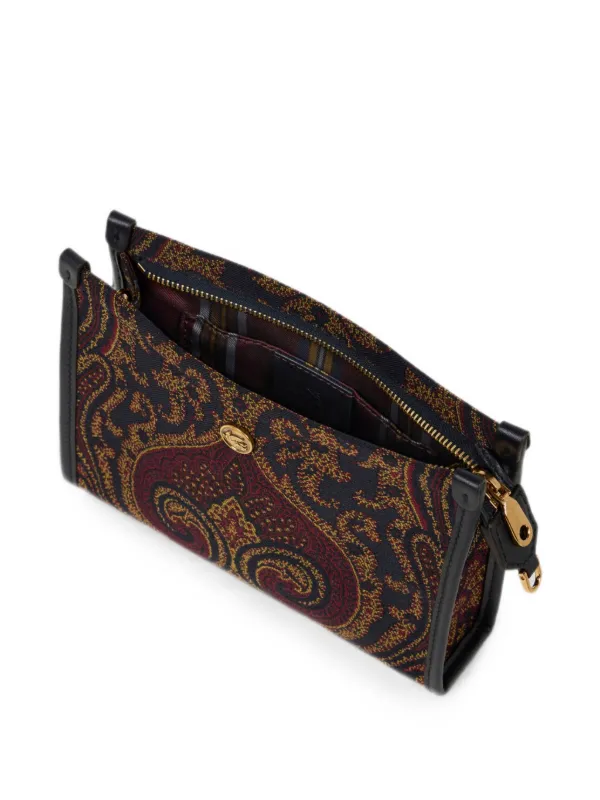 ETRO ペイズリー クラッチバッグ | ブルー | FARFETCH JP