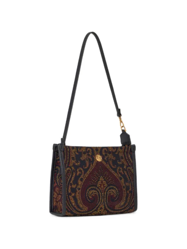 ETRO エンボス加工クラッチバッグ ETRO ペイズリー クラッチバッグ | ブルー | FARFETCH JP