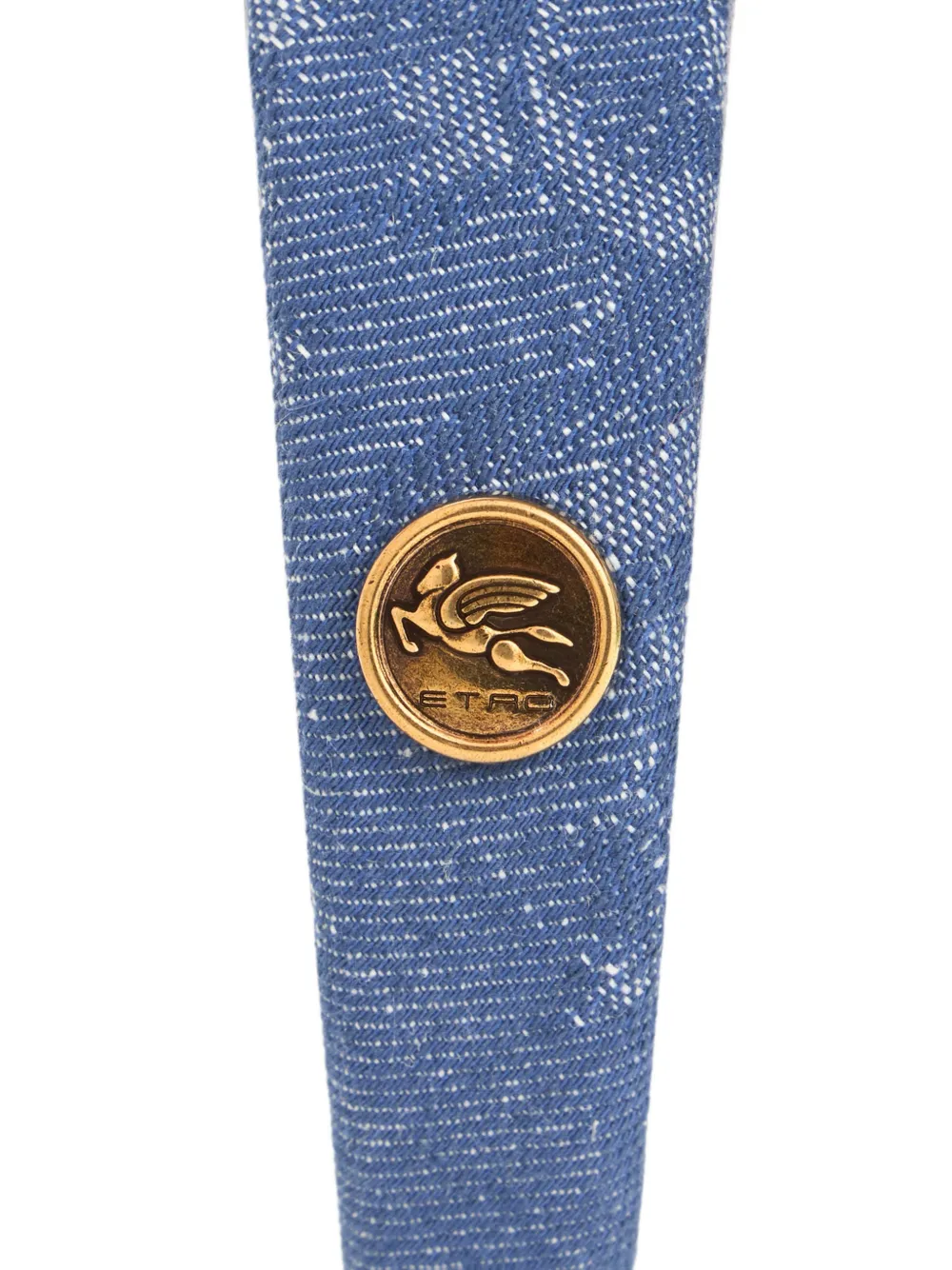 ETRO Haarband met bloemen-jacquard en logo-plakkaat Blauw