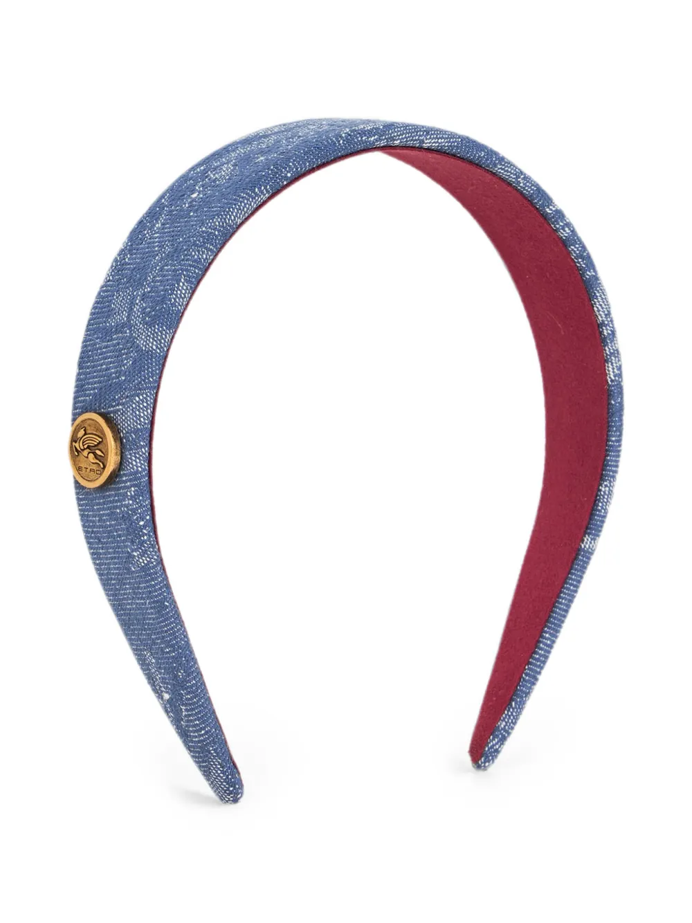 ETRO Cerchietto in cotone e lino con effetto jacquard - Blu