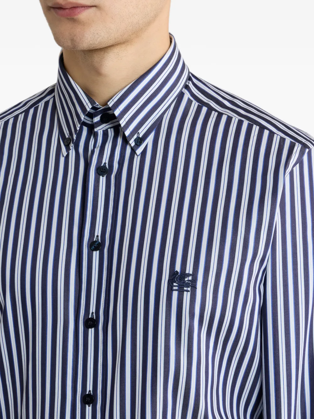 ETRO Gestreept blouse Blauw