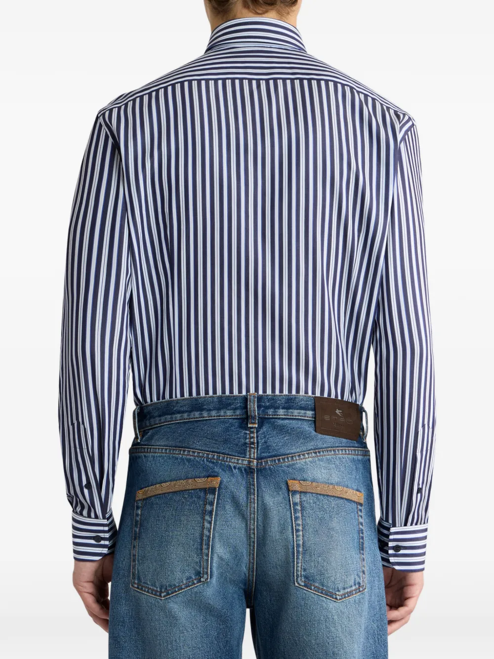 ETRO Gestreept blouse Blauw