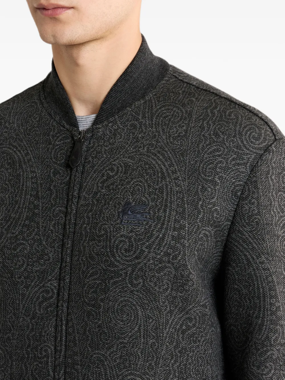 ETRO Jacquard bomberjack met Arnica-motief Grijs