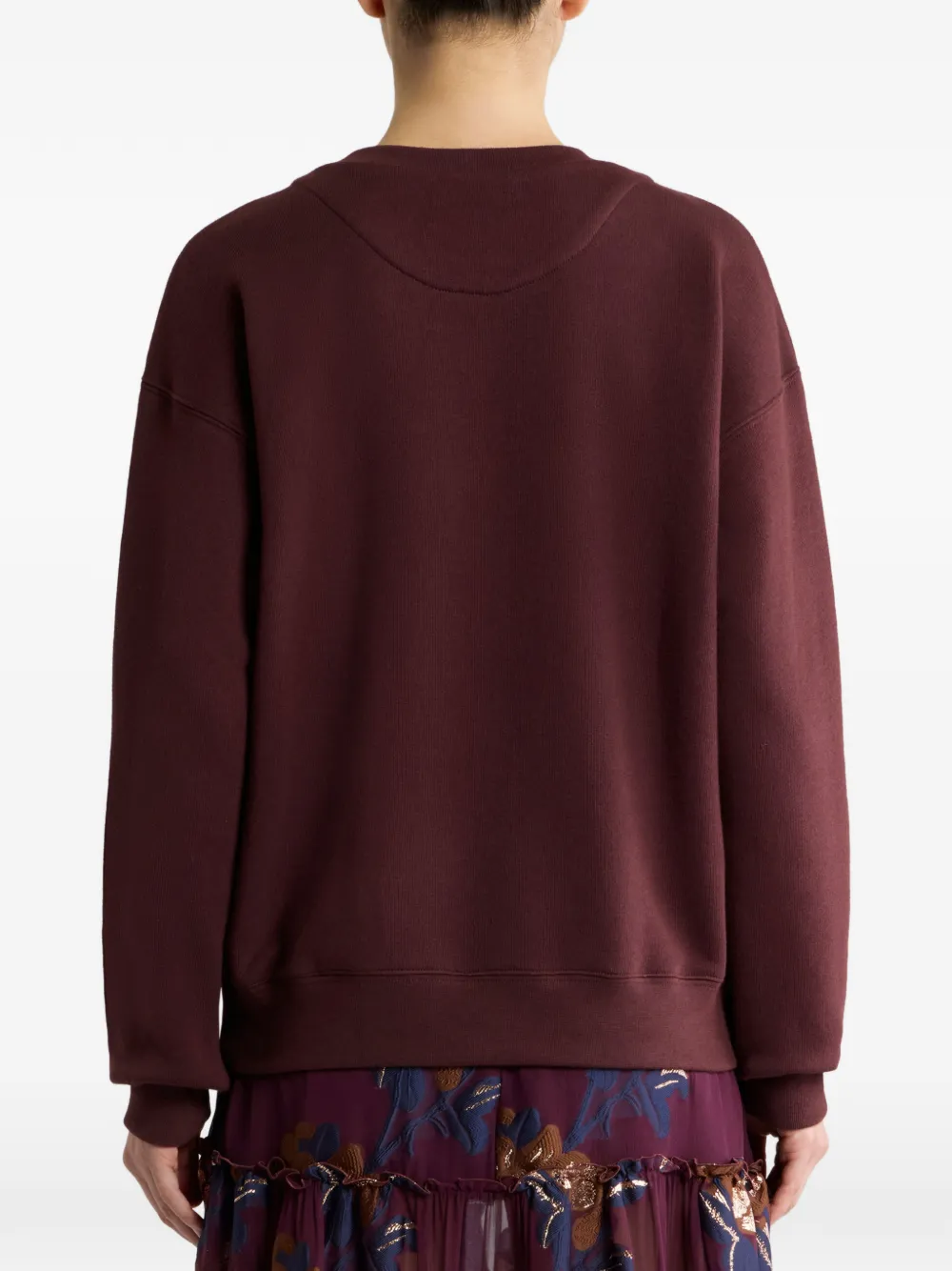 ETRO Sweater met Pegaso-print en logo Bruin
