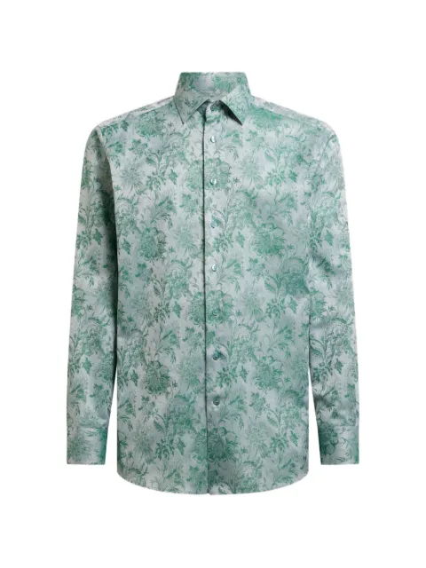 ETRO floral cotton-jacquard shirt