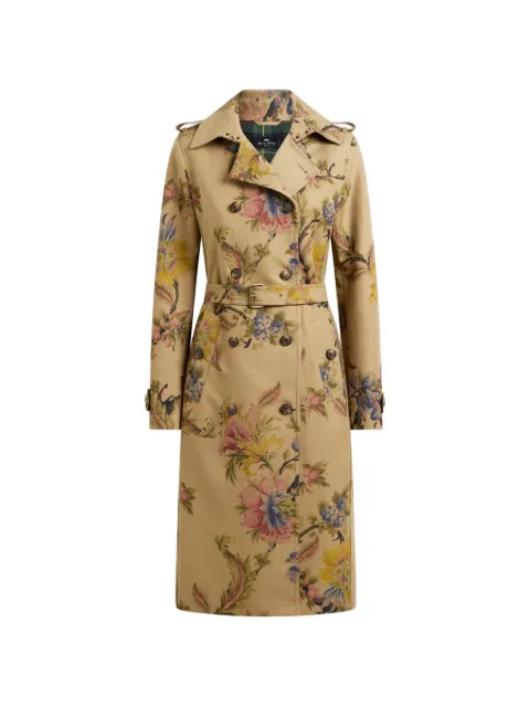 ETRO gabardina de algodón con motivo floral