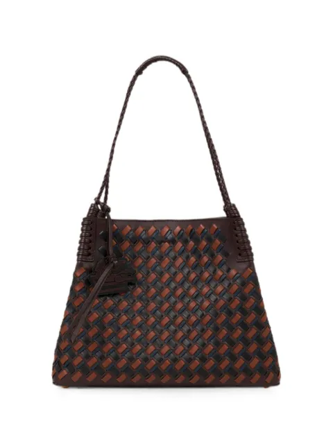 ETRO medium Libra tote bag in woven leather