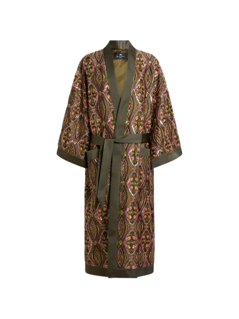 ETRO ビーズ＆フローラル コート