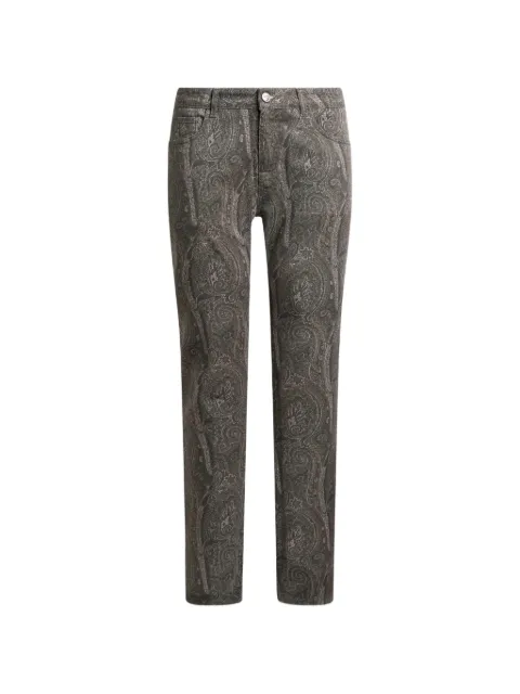 ETRO regular-fit cotton denim jeans with Arnica motif