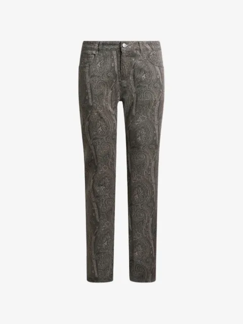 ETRO regular-fit cotton denim jeans with Arnica motif