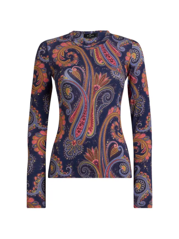 ETRO ペイズリー セーター | ブルー | FARFETCH JP