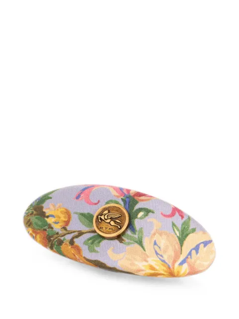 ETRO broche para el cabello de seda con motivo floral