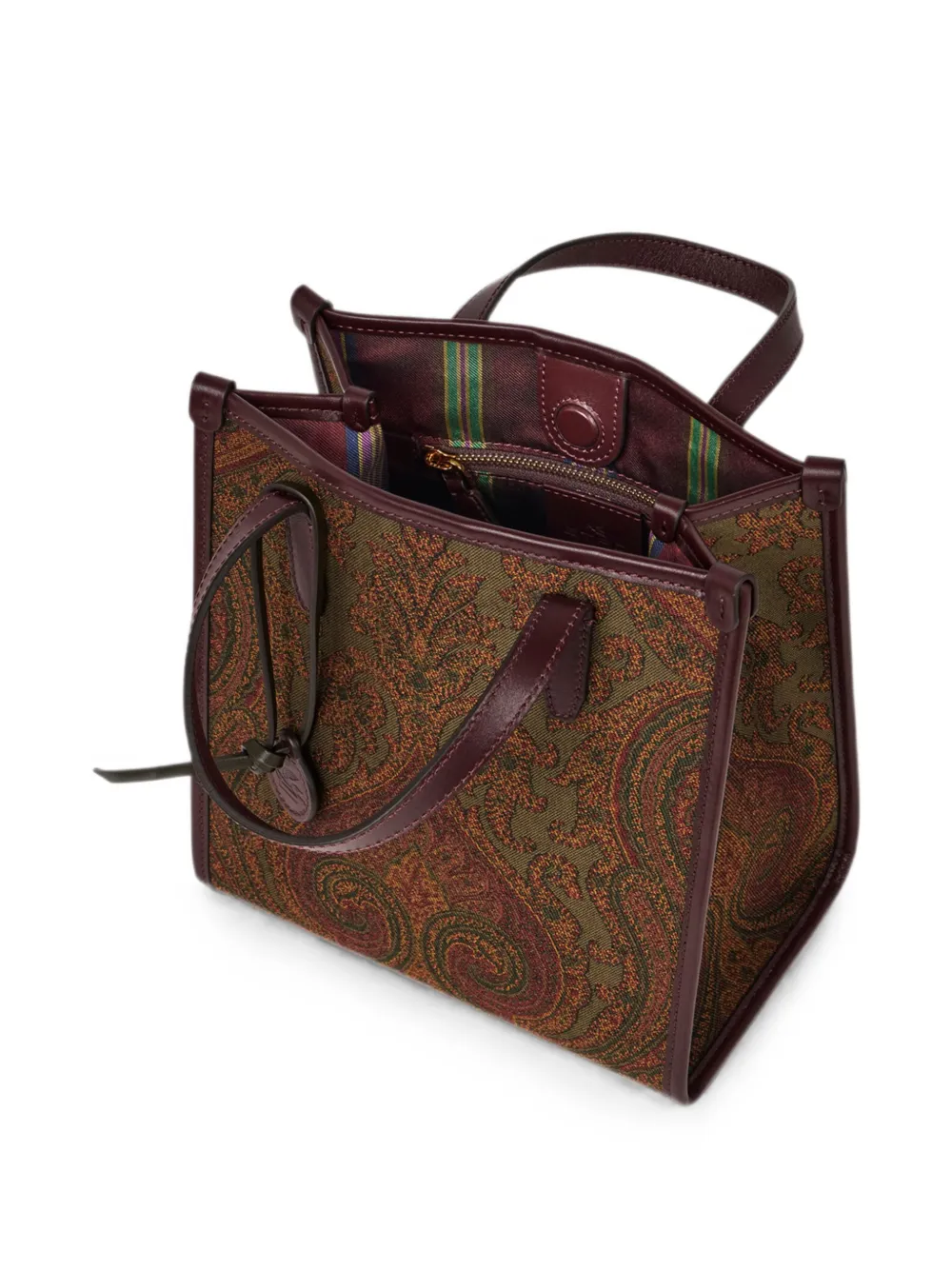 ETRO Love Trotter tas van jacquardstof met Paisley motief Groen