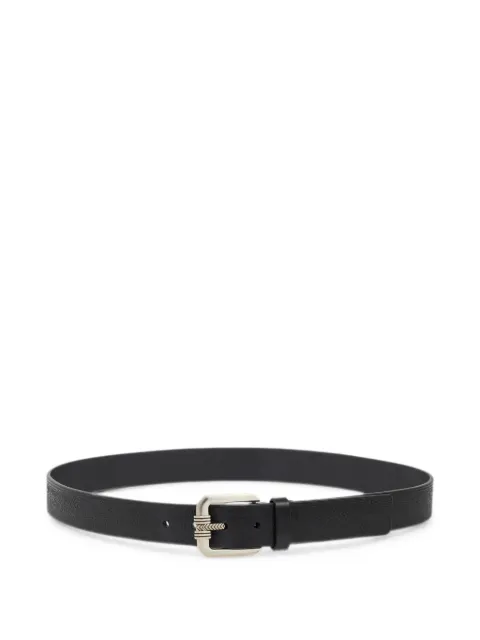 ETRO leather belt with engraved motif