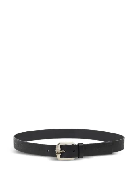 ETRO leather belt with engraved motif 