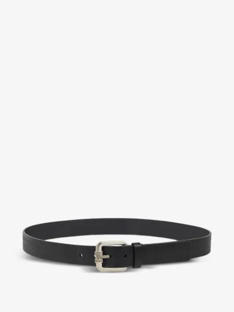 ETRO leather belt with engraved motif 