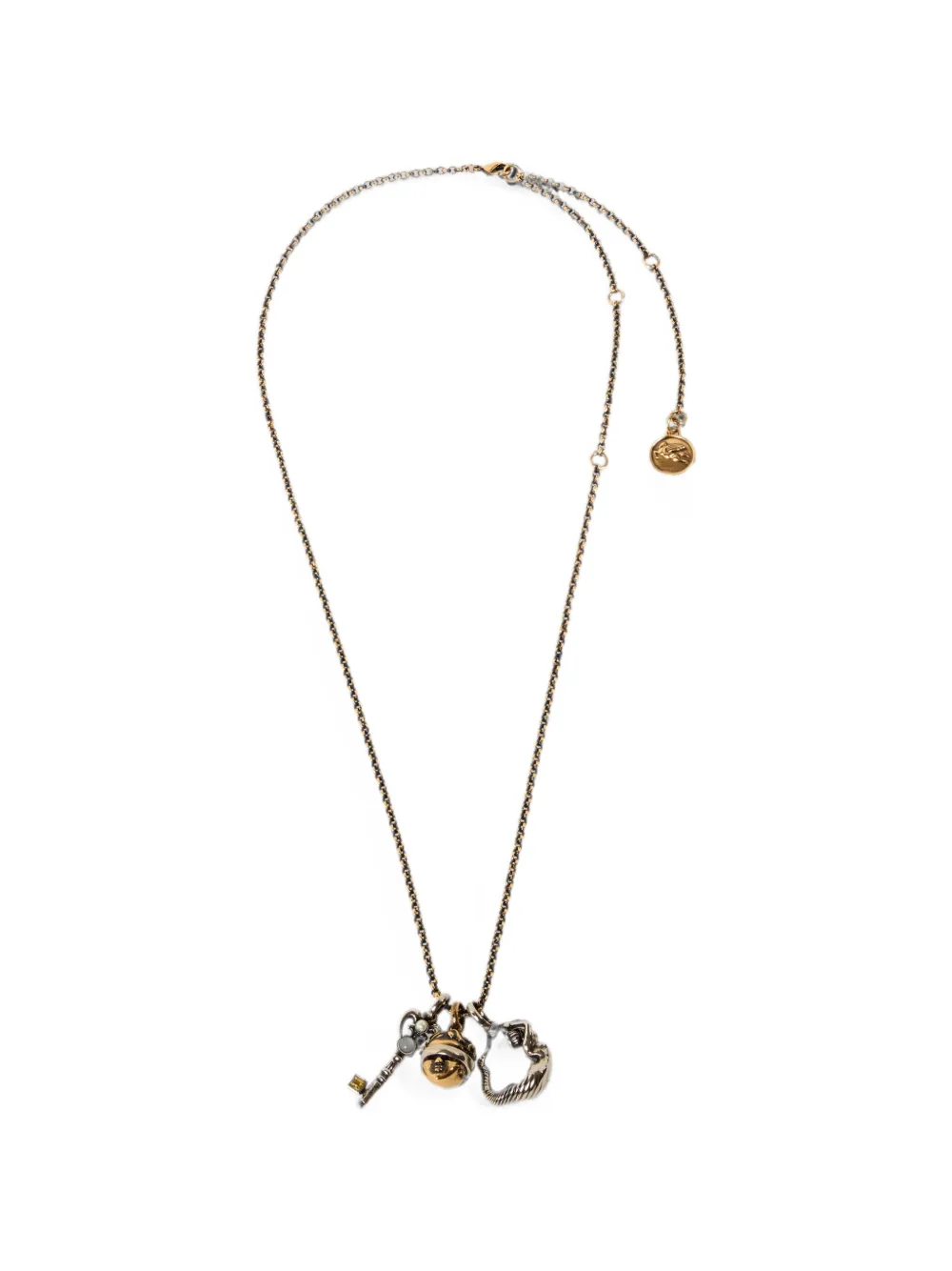 ETRO three-charm necklace - Gold