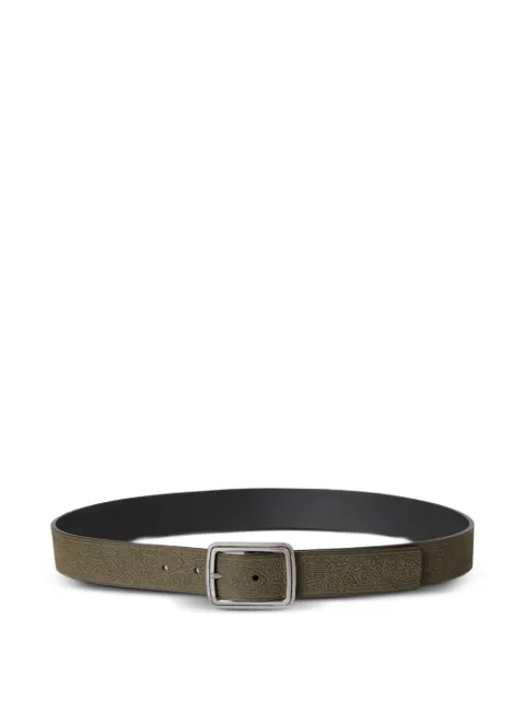 ETRO reversible leather belt with engraved motif