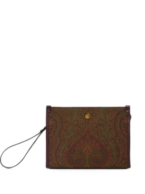 ETRO Clutch média de jacquard Paisley