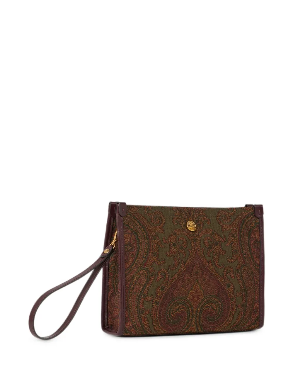 ETRO Medium Paisley jacquard buidel Groen