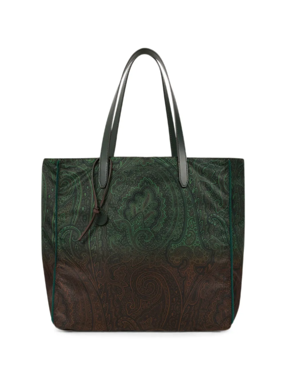 Etro Unfold Me Nylon Tote Bag With Degradé Arnica Motif In Multi