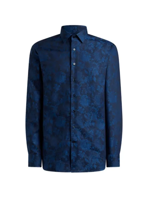 ETRO floral cotton jacquard shirt
