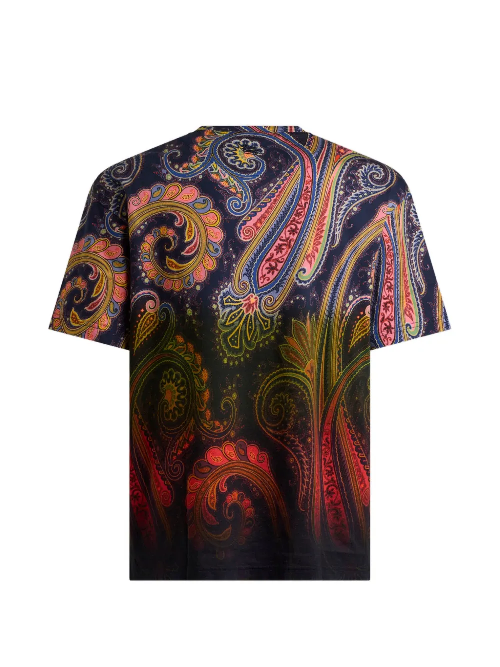 ETRO Katoenen jersey T-shirt met paisley-patroon Blauw