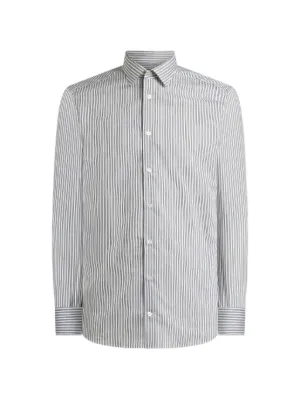 Brunello Cucinelli ストライプ シャツ | ブラウン | FARFETCH JP