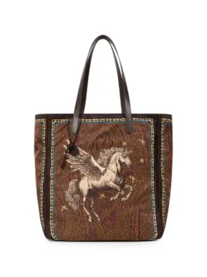ETRO ペイズリーモチーフ ハンドバッグ | ブラウン | FARFETCH JP
