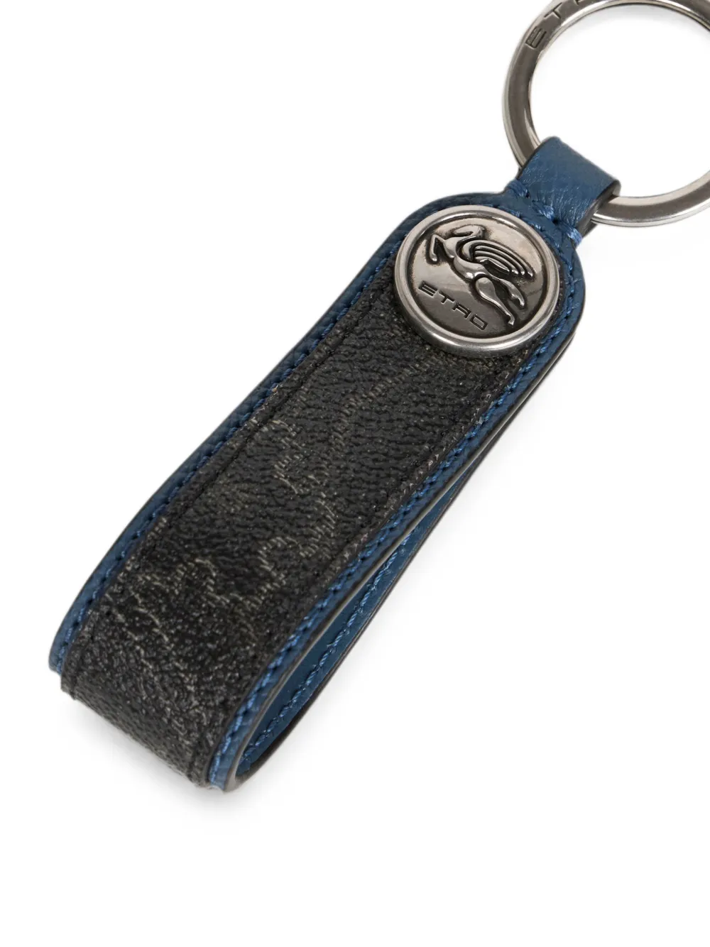 ETRO Arnica sleutelhanger met Pegaso munt Zwart