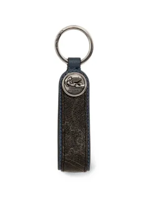 Guidi Leather Keyring | Black | FARFETCH JO
