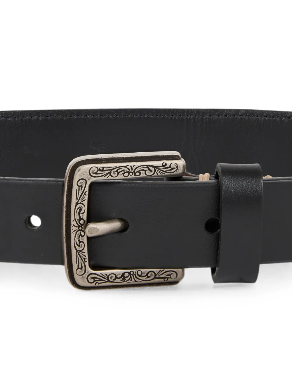 ETRO Leren riem met uitgesneden details Zwart