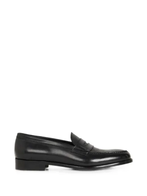 ETRO leather loafers with Paisley detail