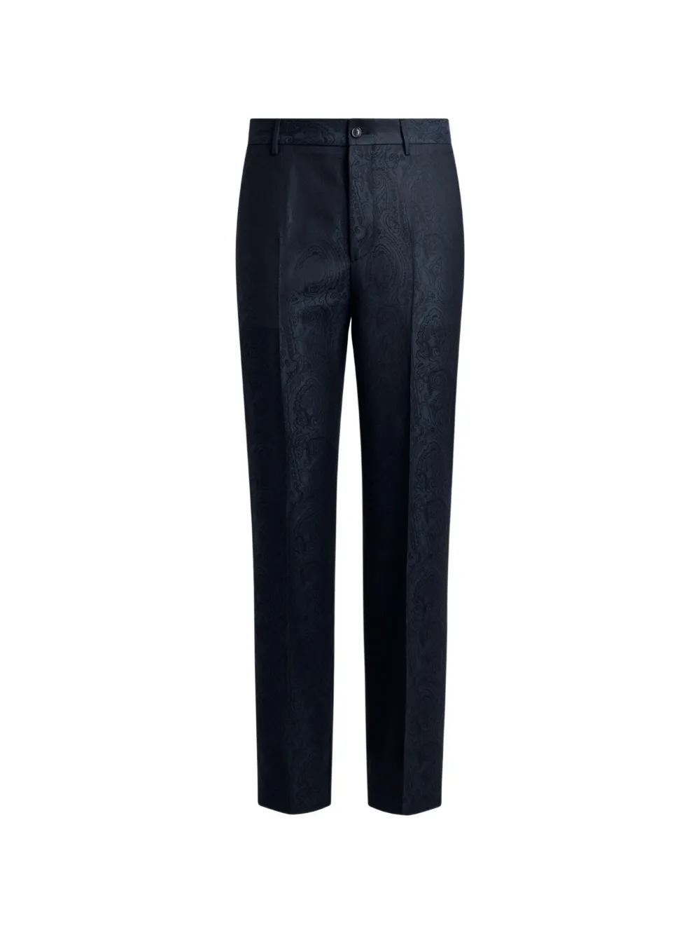 ETRO wool jacquard trousers with Arnica motif