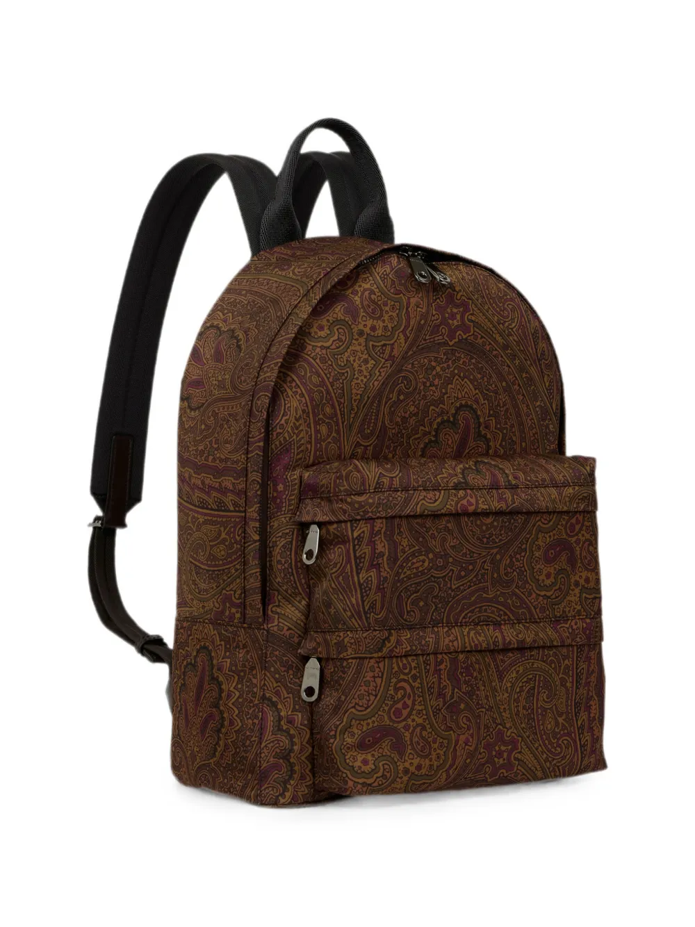 ETRO Nylon rugzak met Arnica-motief Bruin
