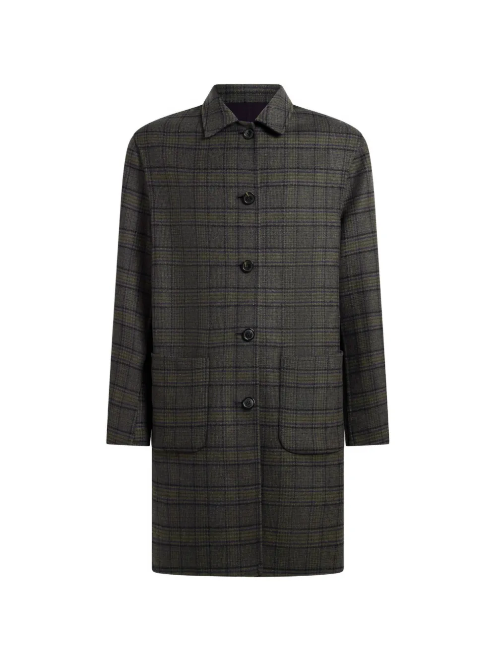 ETRO Wollen jas Blauw