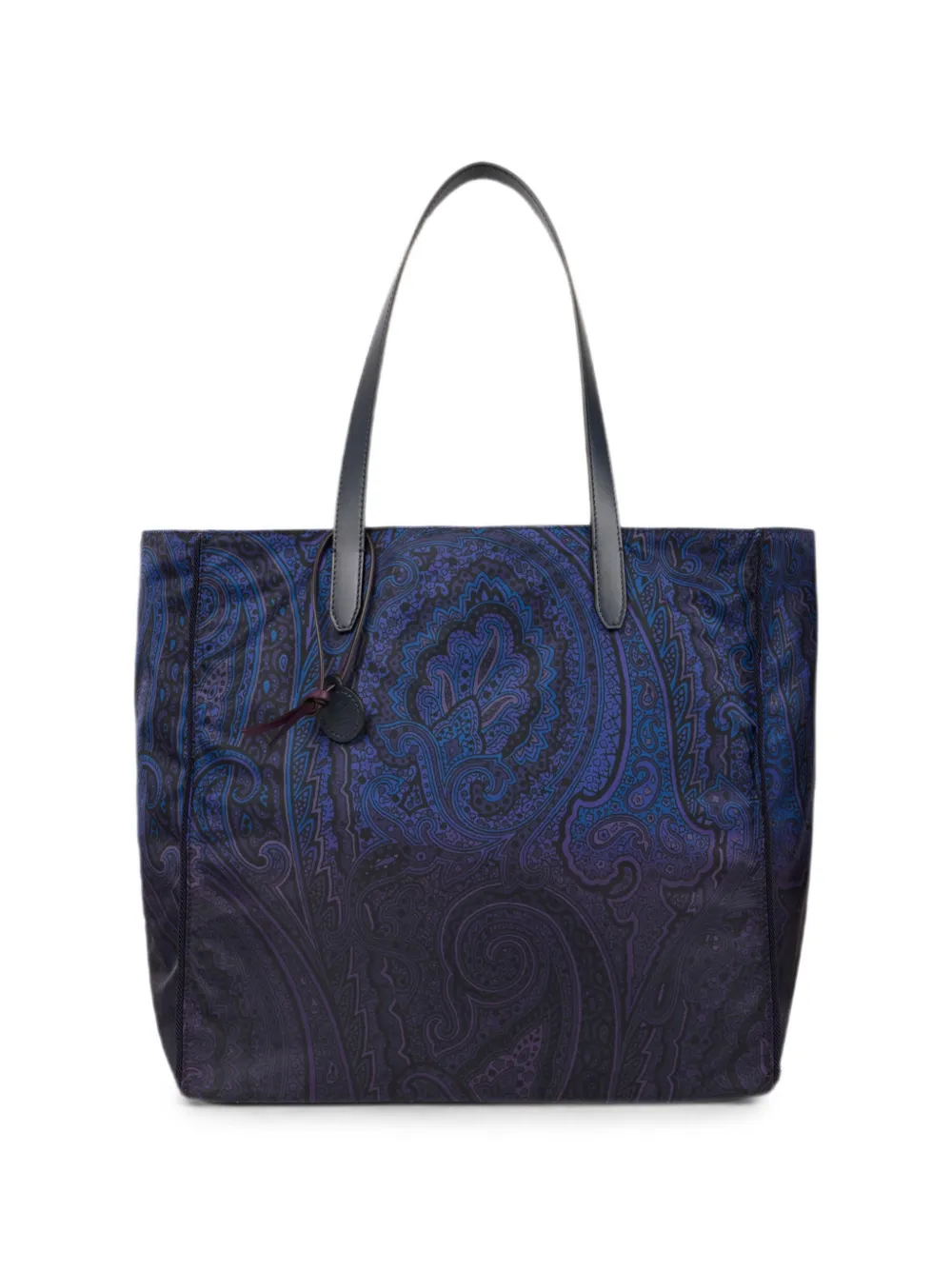 ETRO Unfold Me nylon shopper met degradé Arnica-motief Blauw