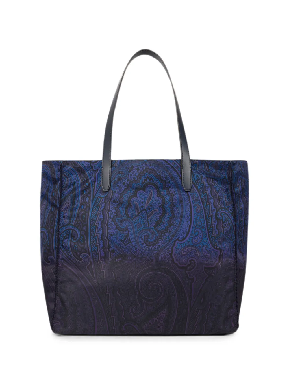 ETRO Unfold Me nylon shopper met degradé Arnica-motief Blauw