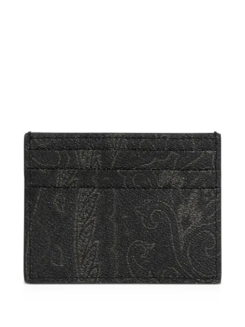 ETRO Arnica card holder with leather insert