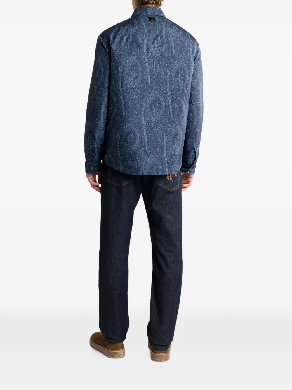 ETRO Paisley shirtjack Blauw