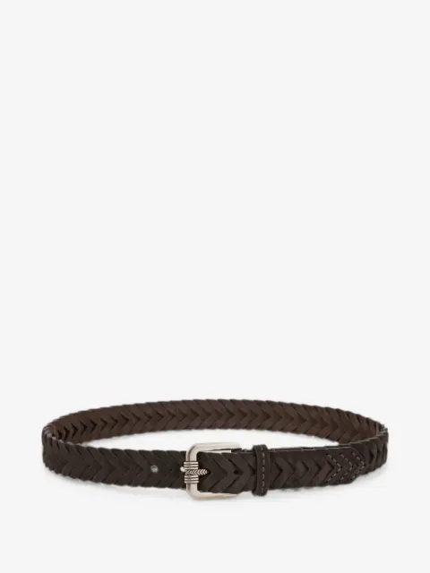 ETRO woven suede belt