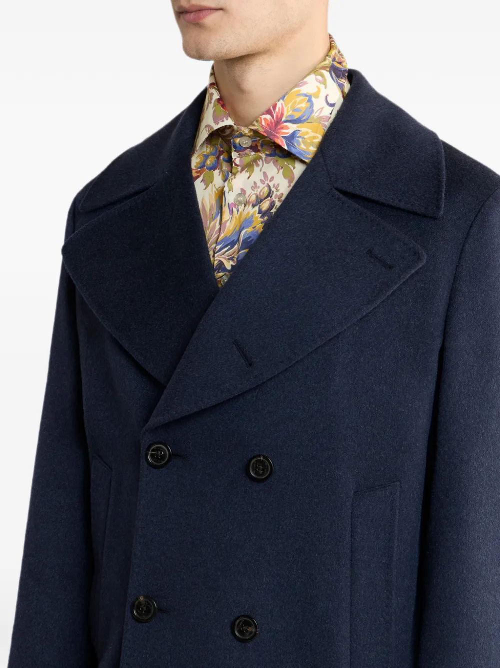 ETRO Kasjmier jas Blauw