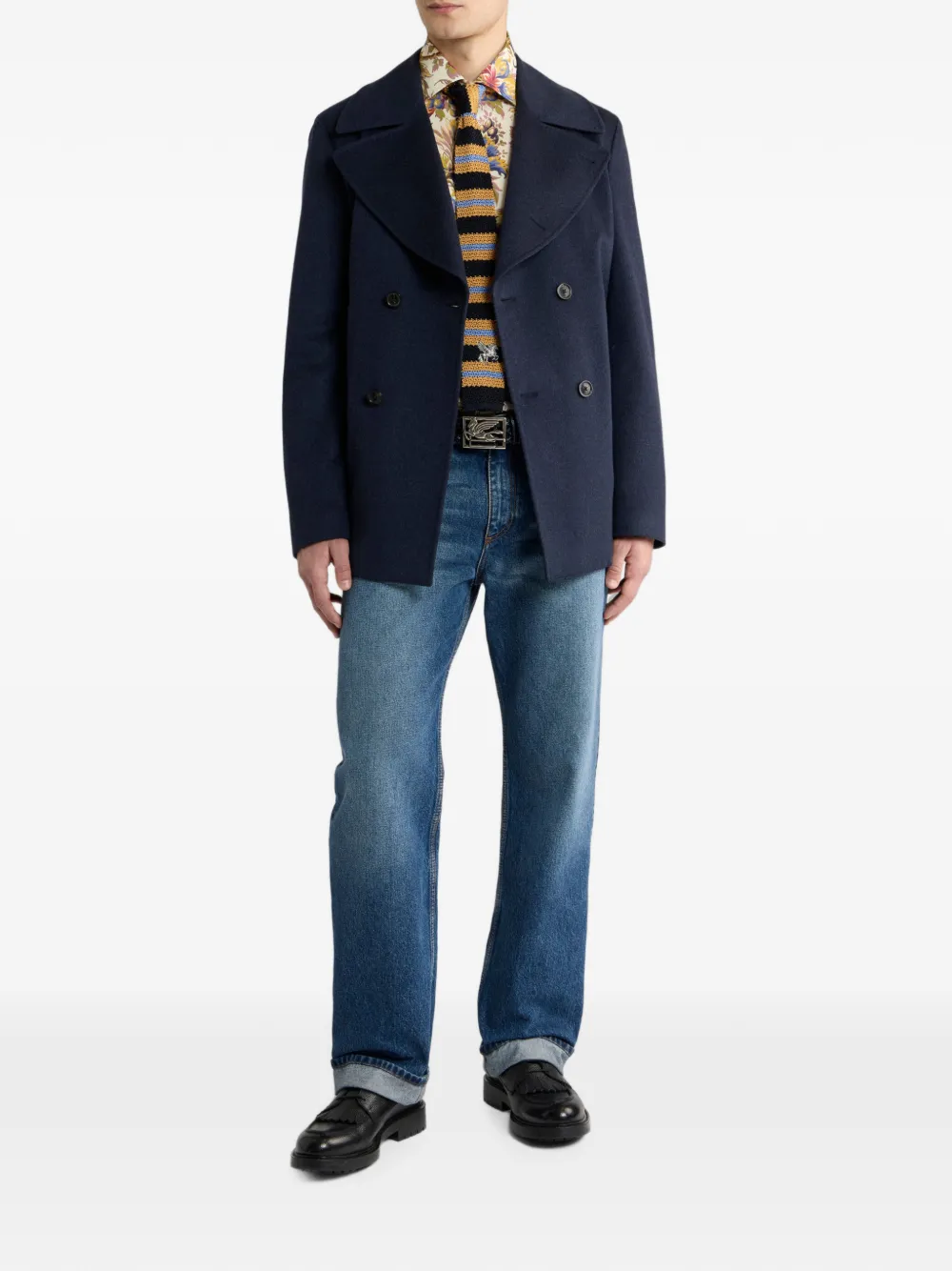 ETRO Kasjmier jas Blauw