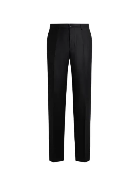 ETRO pantalones de franela con detalle de pliegue